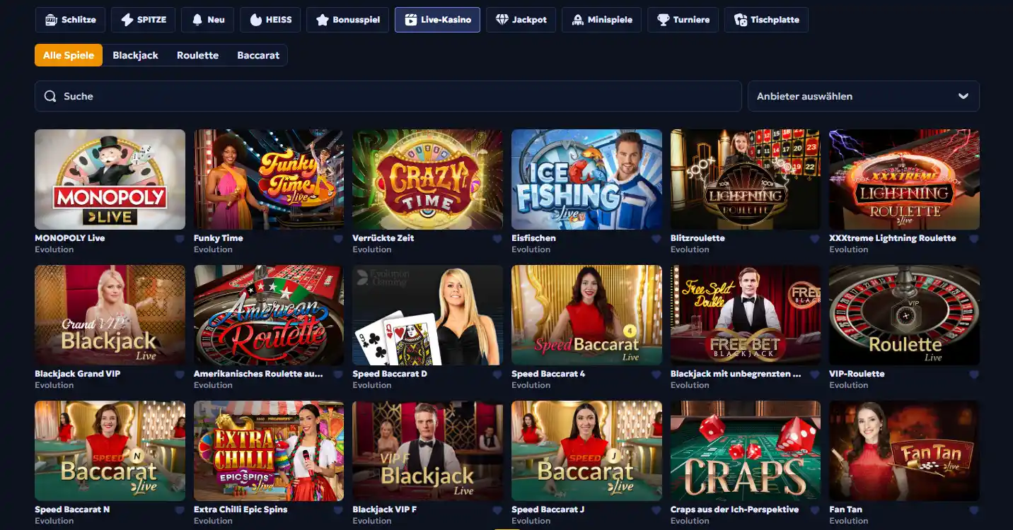 casperbets casino live
