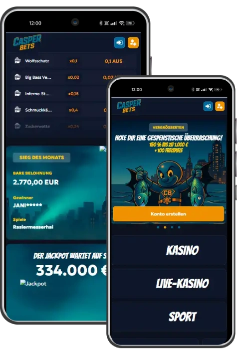 casperbets casino mobile version