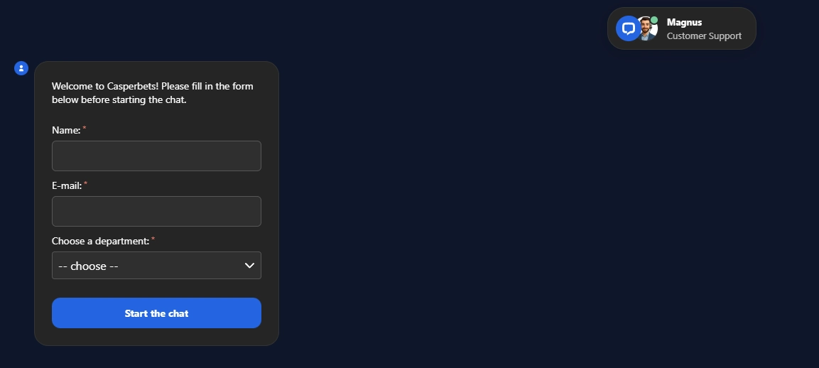 casperbets casino support